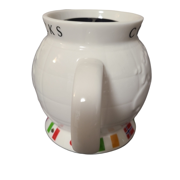 Starbucks Barista World Globe Flags Ceramic Travel Coffee Mug and Lid 24 oz 2002 - Picture 4 of 7